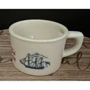 Vtg Old Spice Shaving Mug "Ship Grand Turk Salem ~ 1786"  Shulton USA No Brush